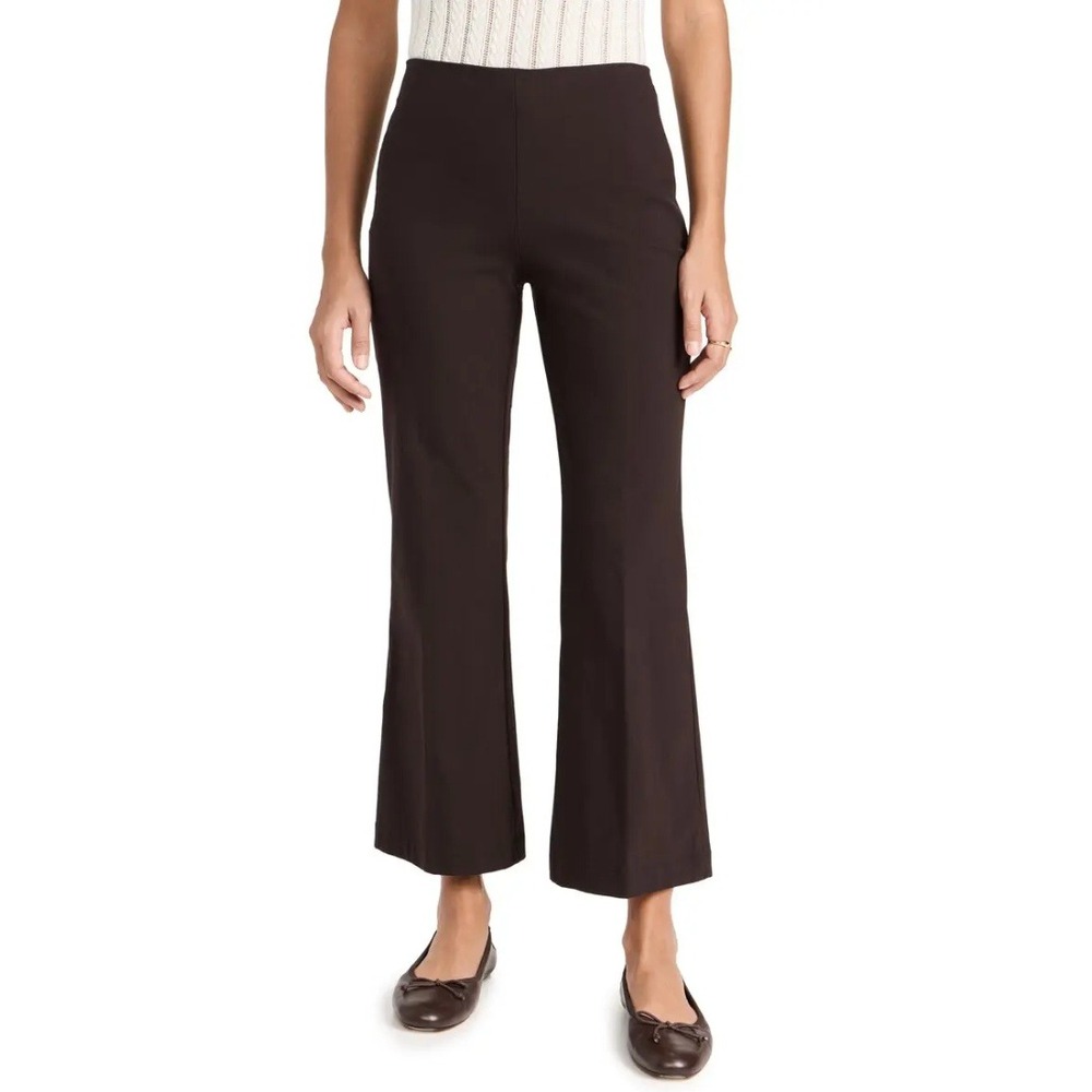 Theory CL Kick Pant BiStretch Cropped Flare Minimalist Capsule Quiet Luxury 8